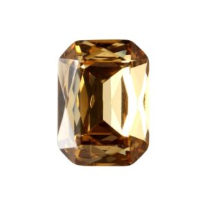 Kristalli kapussi octagon 14x10mm, Light smoked topaz