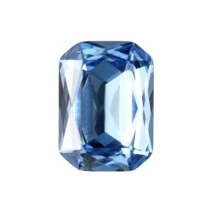 Kristalli kapussi octagon 14x10mm, Light sapphire
