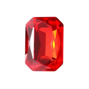 Kristalli kapussi octagon 14x10mm, Light siam