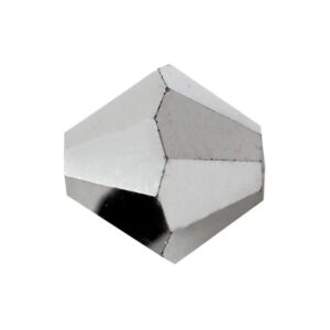 Preciosa 6mm bicone Light hematite, 20kpl