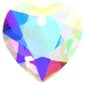 Kristalli sydän riipus 14.5mm Crystal AB