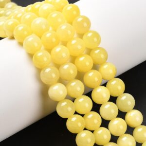 Jade keltainen pyöreä 8mm