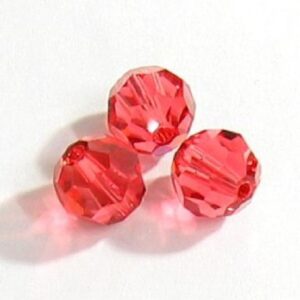 Swarovski 8mm pyöreä Padparadscha, 2kpl