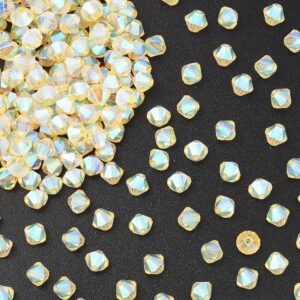 Preciosa 4mm bicone Jonquil ABx2, 24 pcs