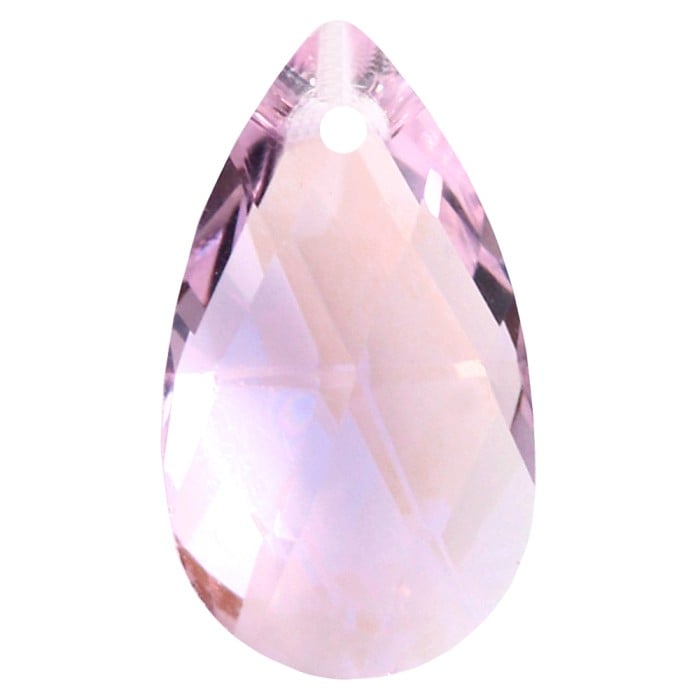 Kristalli pisara riipus 16x9mm Light rose moonlight, 2kpl