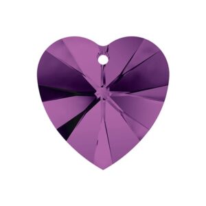 Swarovski heart 10.3x10mm, Amethyst