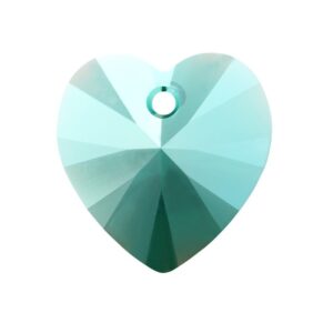 Swarovski heart 10.3x10mm, Emerald shimmer
