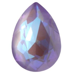 Kristalli kapussi pisara 14x10mm, Light amethyst lacquer delite