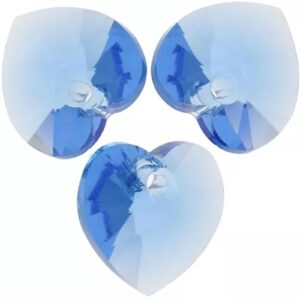 Swarovski heart 10.3x10mm, Re-invented cool blue