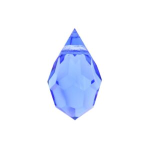 Preciosa pisara 9x15mm Sapphire, 2kpl