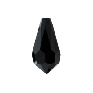 Preciosa pisara 6.5x13mm Jet, 2kpl