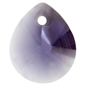 Kristalli pisara riipus 12x10mm Amethyst, 2kpl