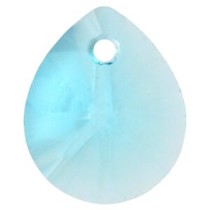 Kristalli pisara riipus 12x10mm Aquamarine, 2kpl