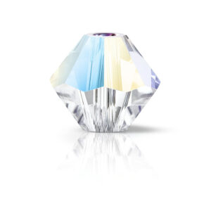 Preciosa 4mm bicone Crystal glitter, 30kpl