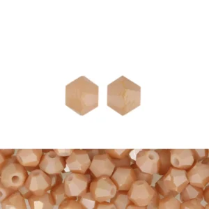 Brilliant crystal 4mm Opaque caramel, 30kpl