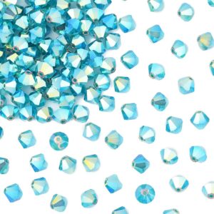 Preciosa 6mm bicone Blue zircon ABx2, 12kpl