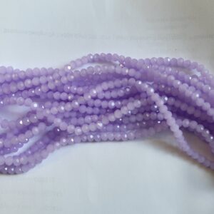 Faceted rondelle 4x3mm Lilac, appr. 110pcs