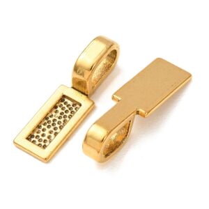 Gold plated glue on bail 26x8mm