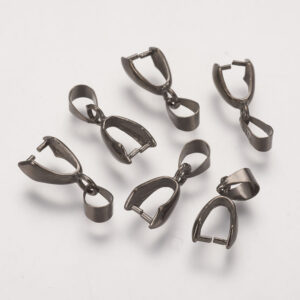 Gunmetal bail 14x7mm