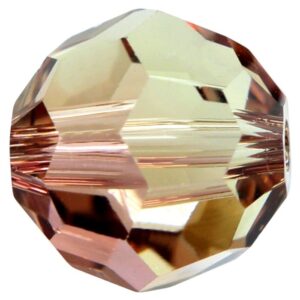 Swarovski 8mm round Jonquil antique pink, 2pcs