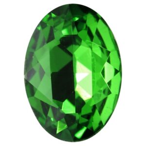 Crystal cabochon oval 30x20mm, Fern green