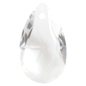 Crystal pear pendant 16x9mm Crystal, 2pcs