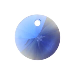 Crystal rivoli drop 12mm Sapphire moonlight, 2pcs
