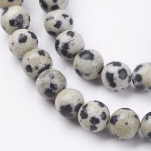 Dalmation jasper round 8mm