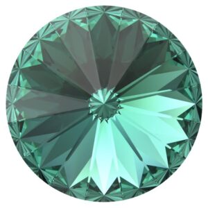 Swarovski rivoli 12mm, ReCreated caribbean green