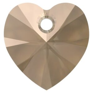 Swarovski heart 10.3x10mm, Crystal bronze