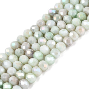 Fasettihelmi rondelli 4x3mm Mint green mix, n.105kpl