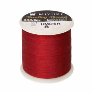 Miyuki helmilanka 0.25mm 50m, punainen