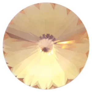 Crystal rivoli 14mm, Light silk antique lacquer