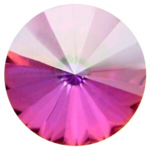 Crystal rivoli 12mm, Soft fuchsia transmission