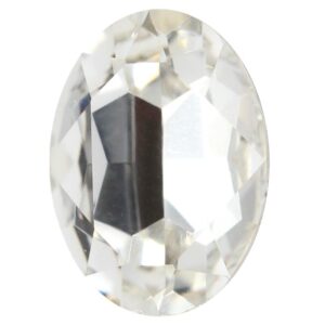 Crystal cabochon oval 18x13mm, Crystal