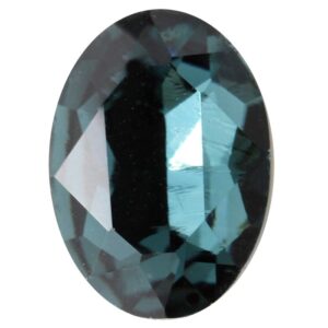 Crystal cabochon oval 18x13mm, Denim blue