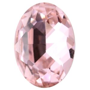 Crystal cabochon oval 18x13mm, Light rose