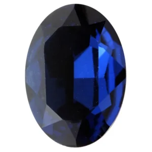 Crystal cabochon oval 18x13mm, Montana blue