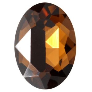 Kristalli kapussi soikea 18x13mm, Smoked topaz