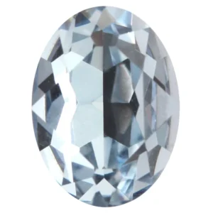 Crystal cabochon oval 18x13mm, Soft light sapphire