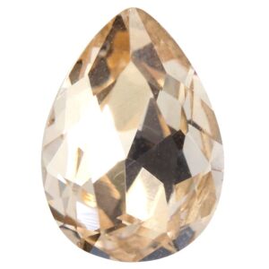 Kristalli kapussi pisara 18x13mm, Light peach