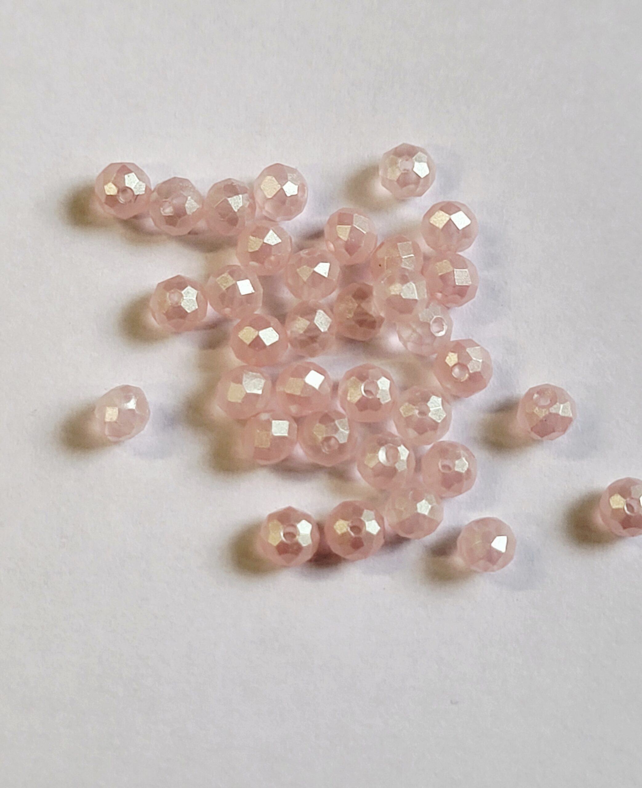 Fasettilasihelmi 4mm Rose silk, 100kpl