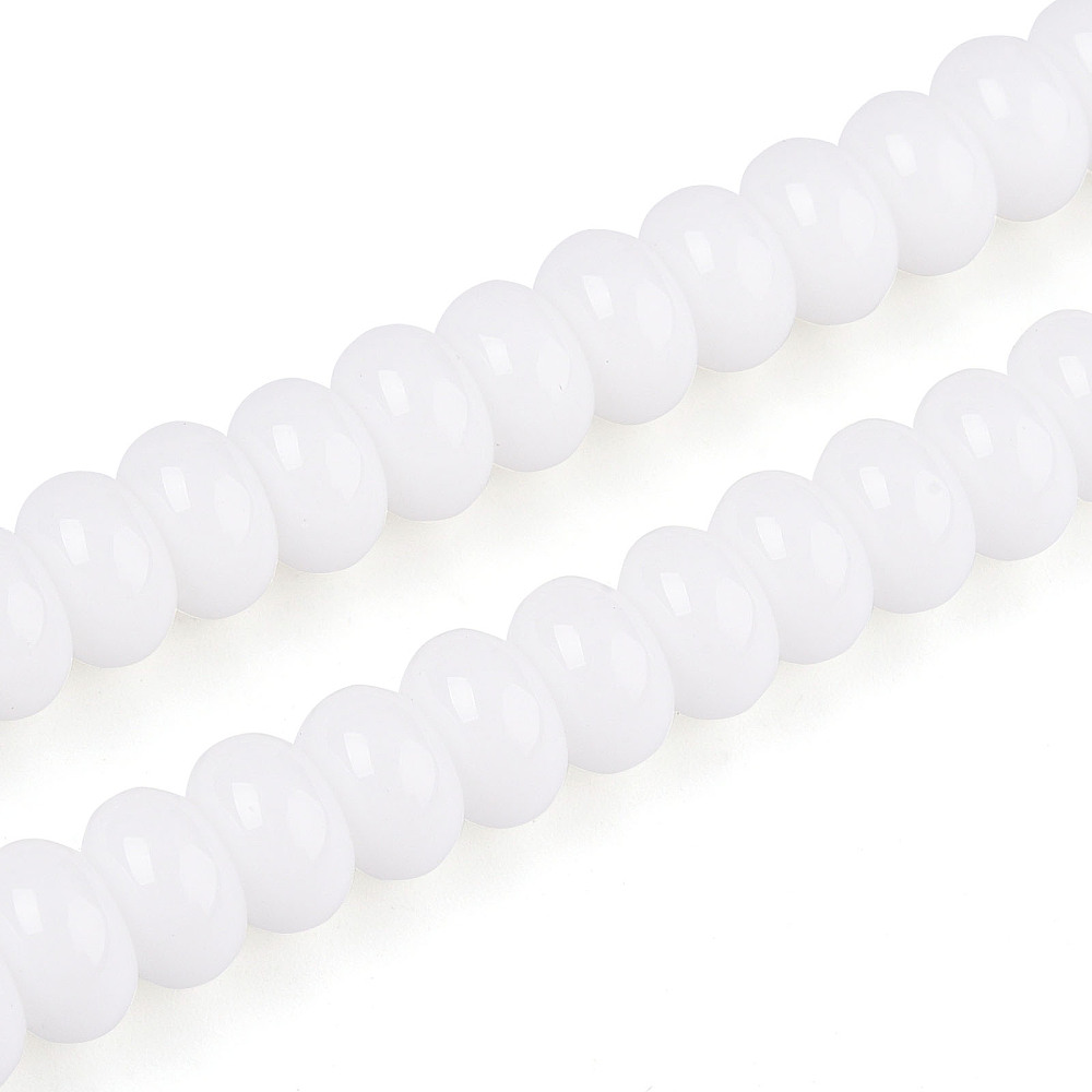 Rondelli 8x5mm Valkoinen, 40kpl