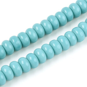 Rondelle 8x5mm turquoise, 40pcs