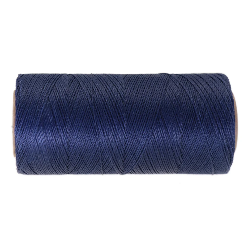 Linhasita waxed polyester cord 0,5mm Navy blue, 10m