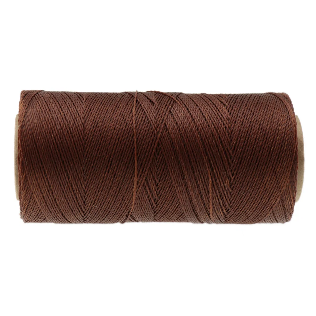 Linhasita waxed polyester cord 0,5mm Ruskea, 10m
