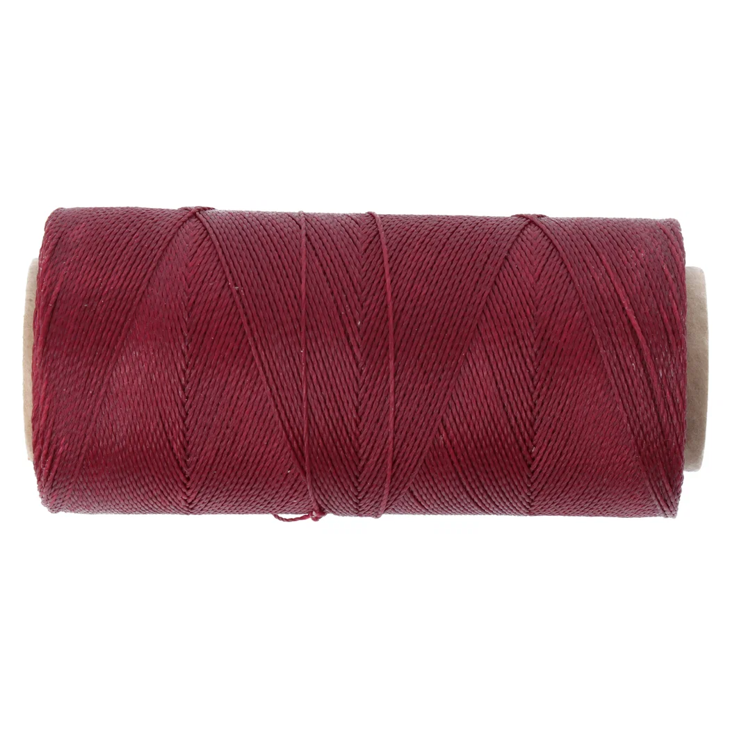Linhasita waxed polyester cord 0,5mm Bordeaux, 10m