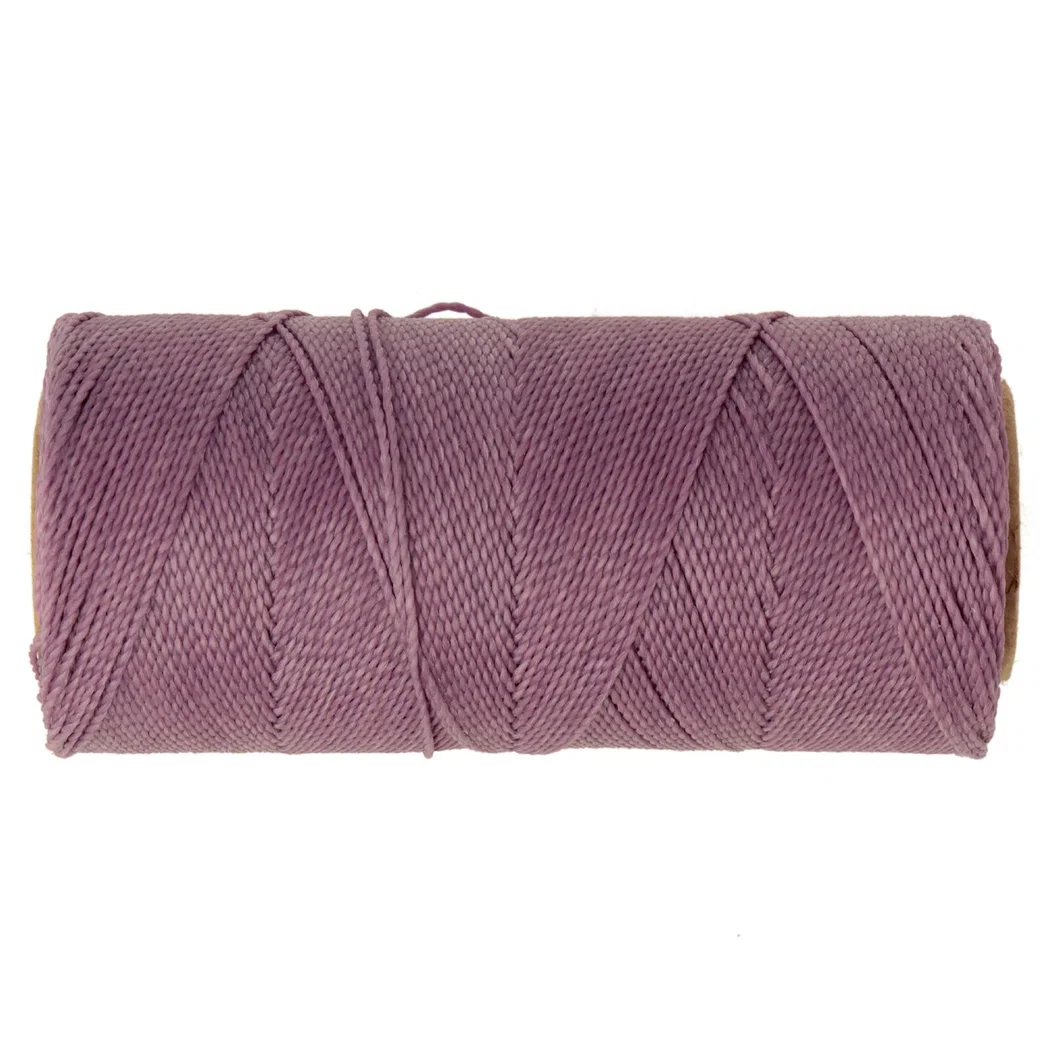 Linhasita waxed polyester cord 1mm Lavender, 6m