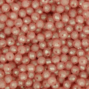 Faceted glass bead 4mm Caramel silk, 100pcs