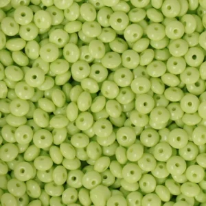 Rondelle 4x2mm lime green, 100pcs